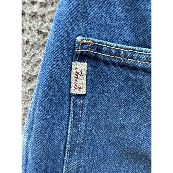 Vintage Jnco High Rise Knee Length Baggy Denim Shorts Dark Wash Blue Men Size 30 - Picture 4 of 13